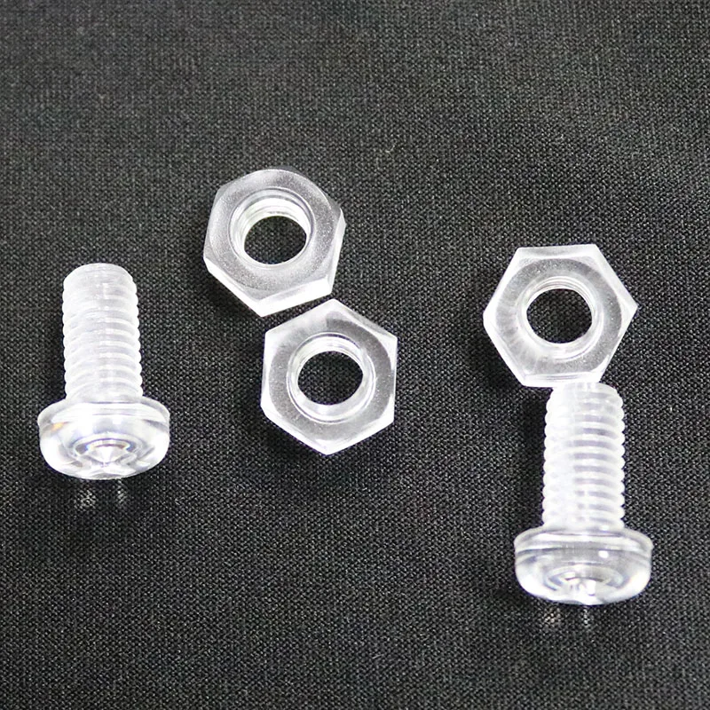 Nylon Round Head Phillips Screw Acrylic Transparent PC Environmental Protection Plastic Screw
