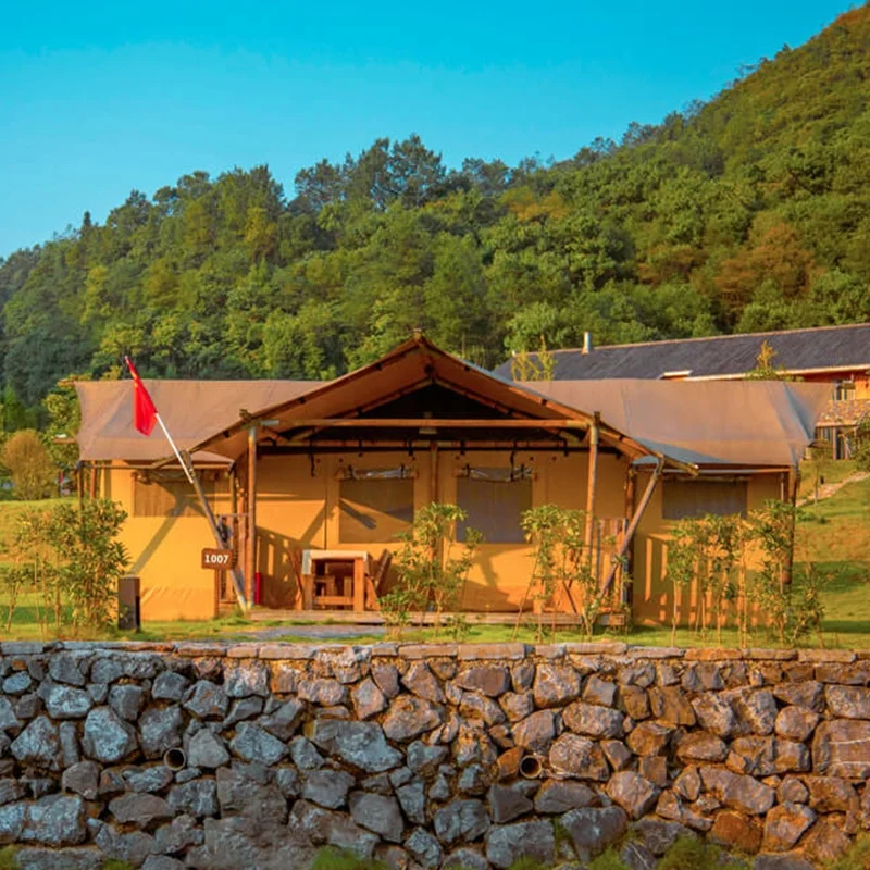 Pluto - Safari Tent African Luxury Tents Hotel Resort Glamping With Bathroom For Family
