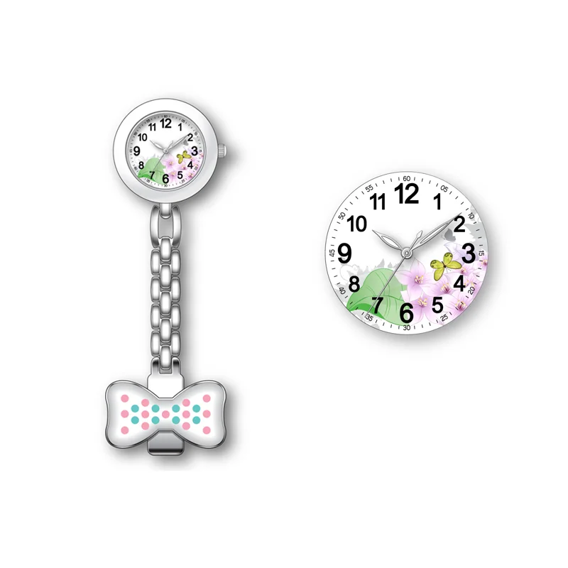 Quartz Movement Custom Pocket Stainless Steel Nurse Watch Minimalist Breast Japan Eco-friendly Mineral Glass 500pcs