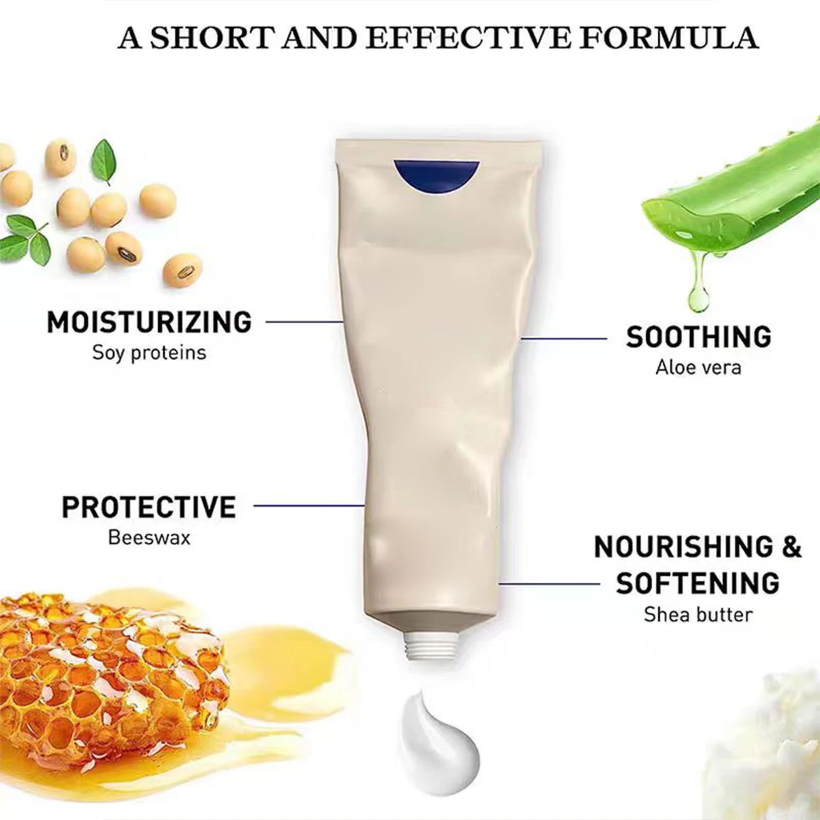 Embryo 75ml Concentrated Aloe Shea Butter Moisturizing Face Cream Pre-makeup Base Isolation And Spot Embryo Skin Care Serum