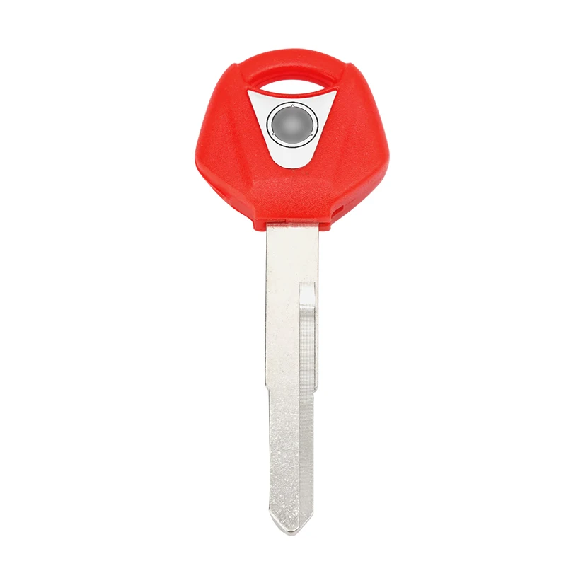 
Red Wholesale Replace Tranponder Key fob Long Side Left single Slot Motorcycle Key Blank Fit For Yamaha 