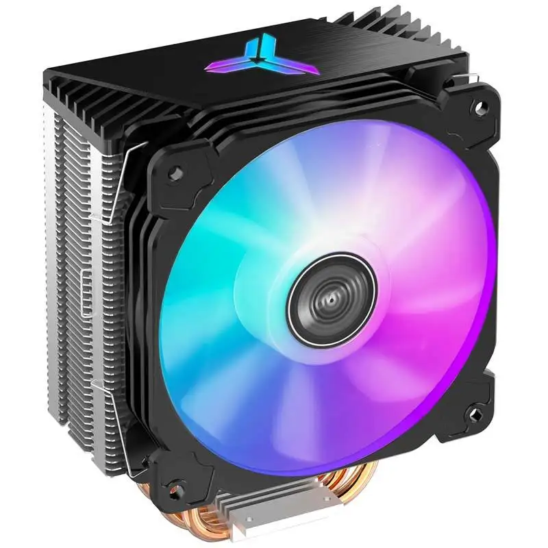 Intel 775 1155 1156 AMD CPU Cooler Jonsbo CR1000 4 Heatpipes 120mm LED RGB 4Pin PWM Cooling Fan