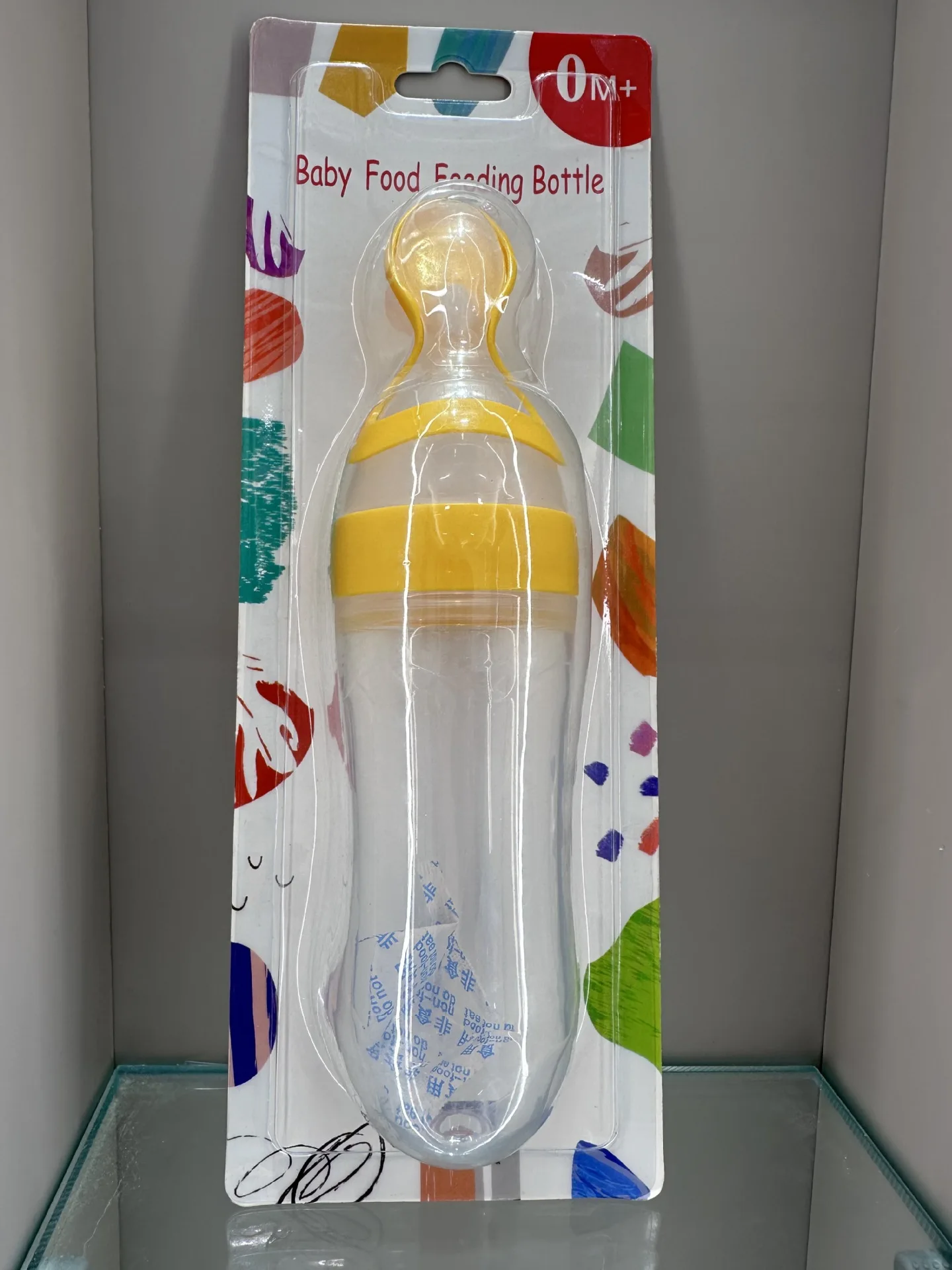 Wholesale Baby Rice Cereal Bottle Feeder Baby Silicone Baby Food Milk Feeder Squeeze Spoon biberon