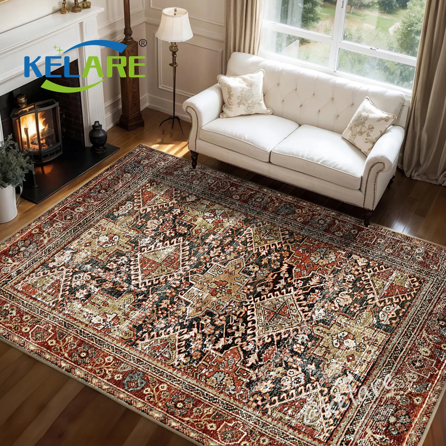 Interior Home Decor Custom vintage Persian Area Rugs  For Living Room OEM ODM Carpets