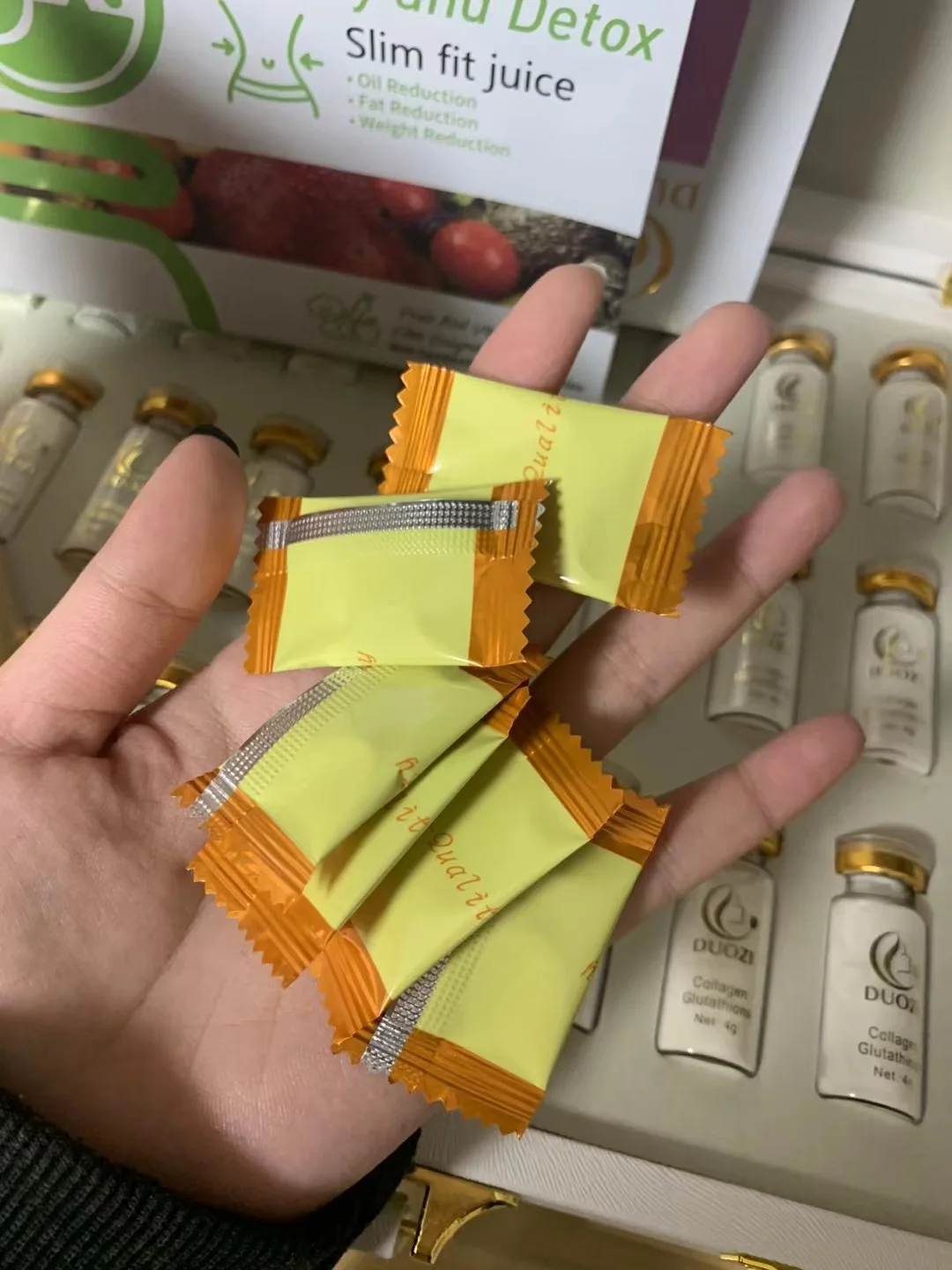 OEM 15 дней таблетки коллагена глина Отбеливающие кожу отбеливающие