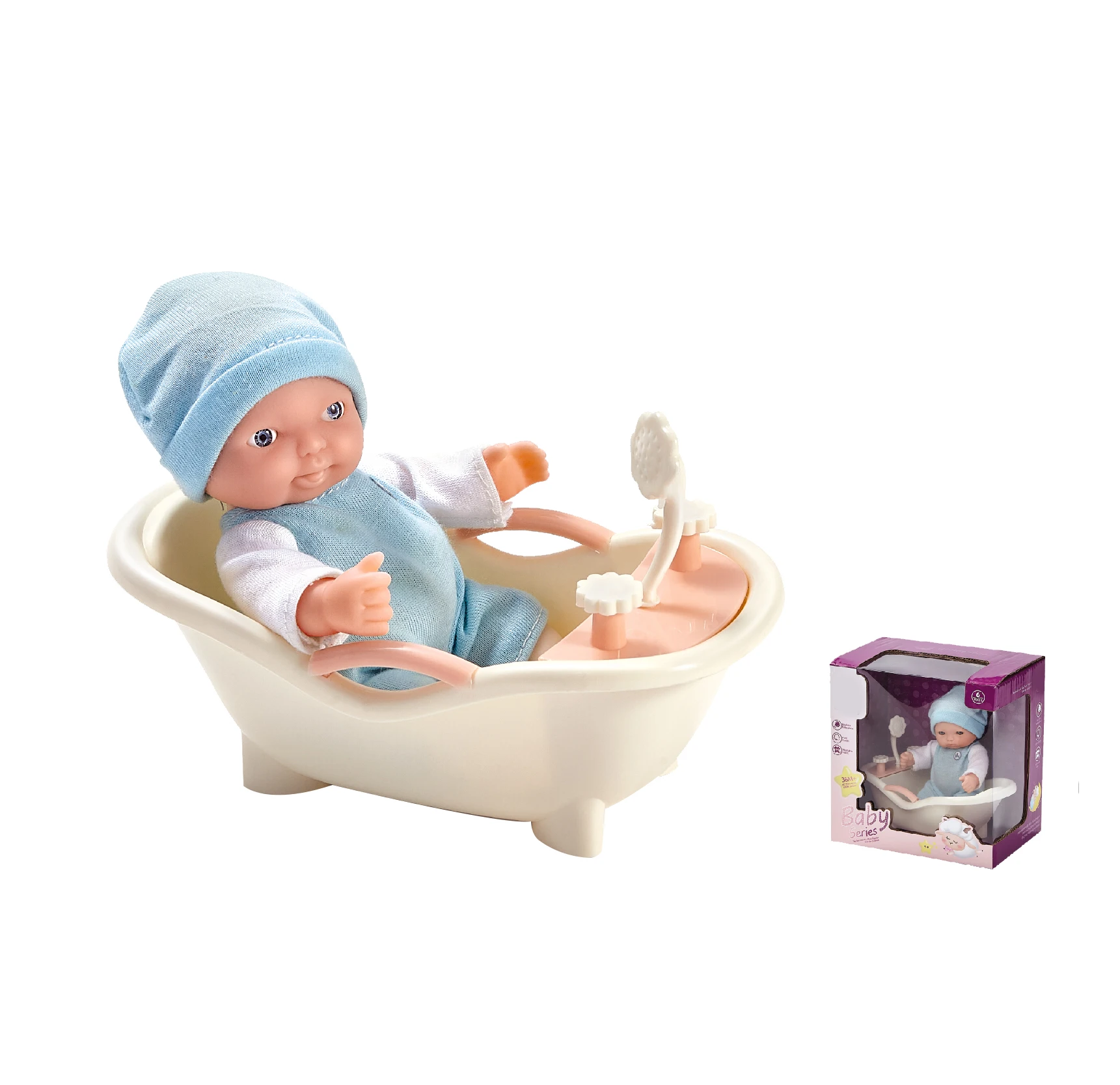 New Realistic Newborn Baby Dolls Full Body Silicone 6 Inch dolls bed cradle Lifelike Reborn Baby