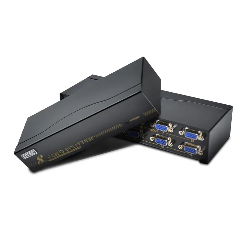 8 port vga splitter 500MHz high quality  Factory 1 input 8 output vga splitter