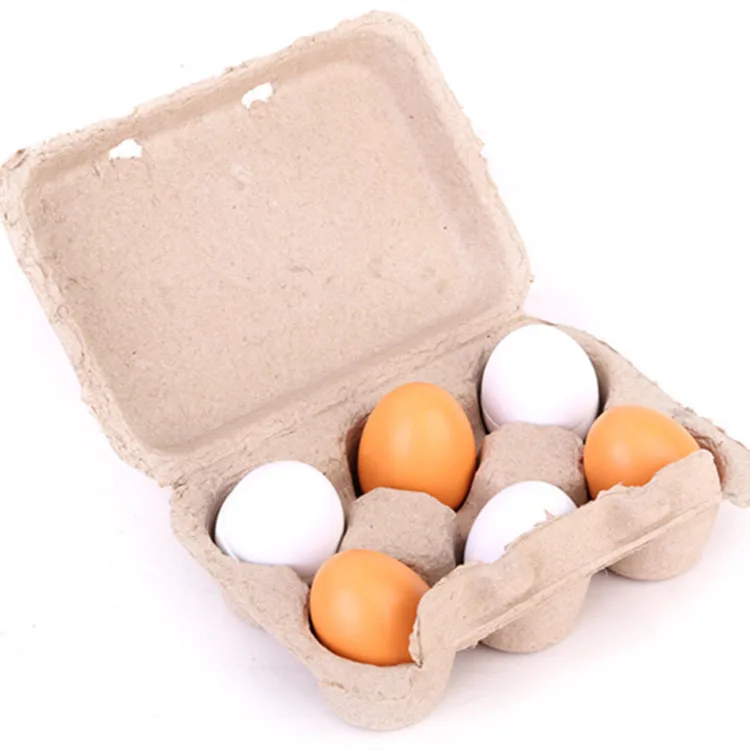 The Easter wood DIY eggs cup shakers tray holder toy for children