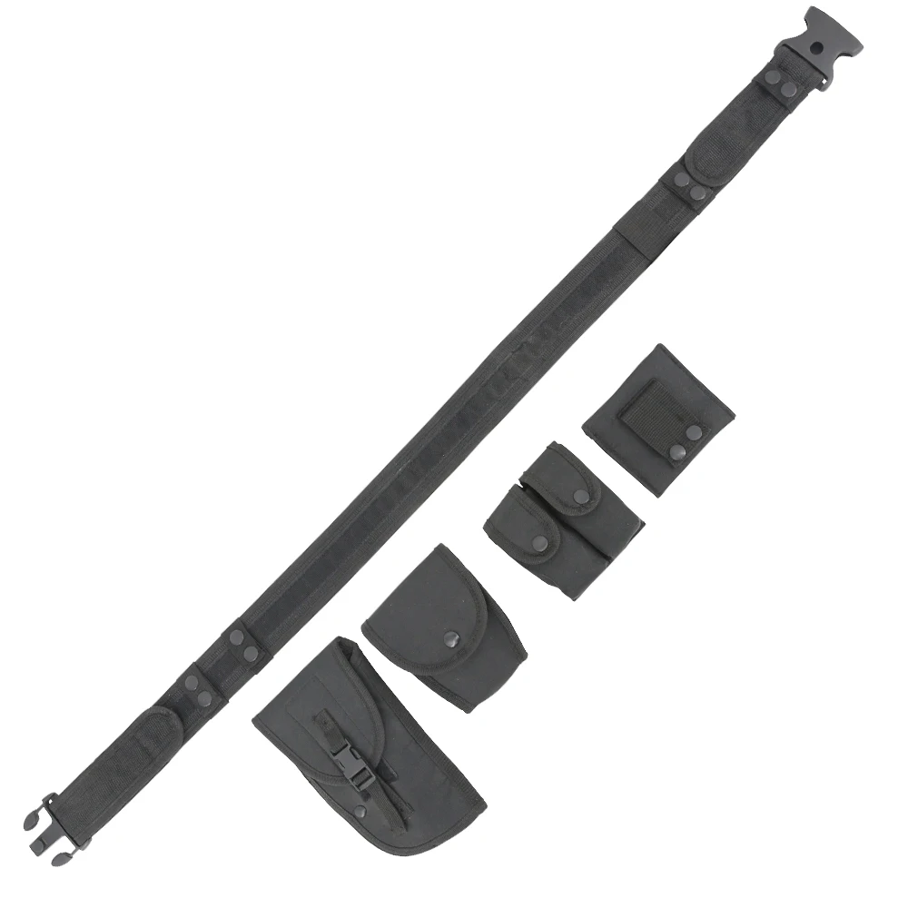Doublesafe Custom Faster Buckle Belt Polyester Black Security Cinturon TacticoTactical with holster Mens Belts For Men