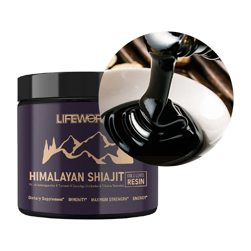 Lifeworth OEM Shilajit Drops Fulvic Acid shilajit extract resin pure himalayan Shilajit Liquid