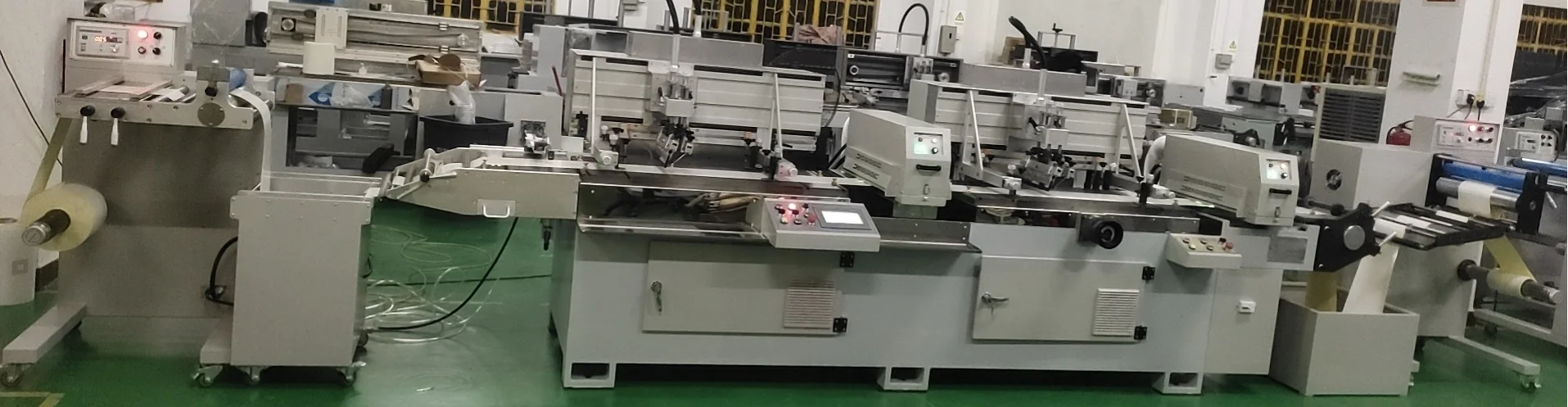 SY-II-420 сервопривод управления Silkscreen печатная машина для клейкой наклейки