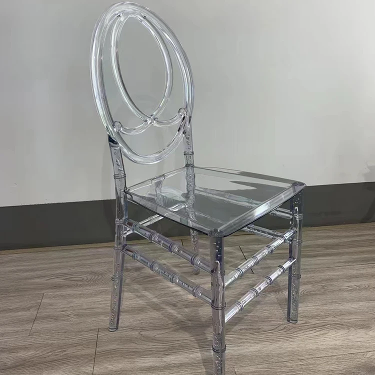 Hot Sale Factory Low Price Luxury Event Rental clear Wedding Chair Acrylic Plastic Ghost Chair for Events