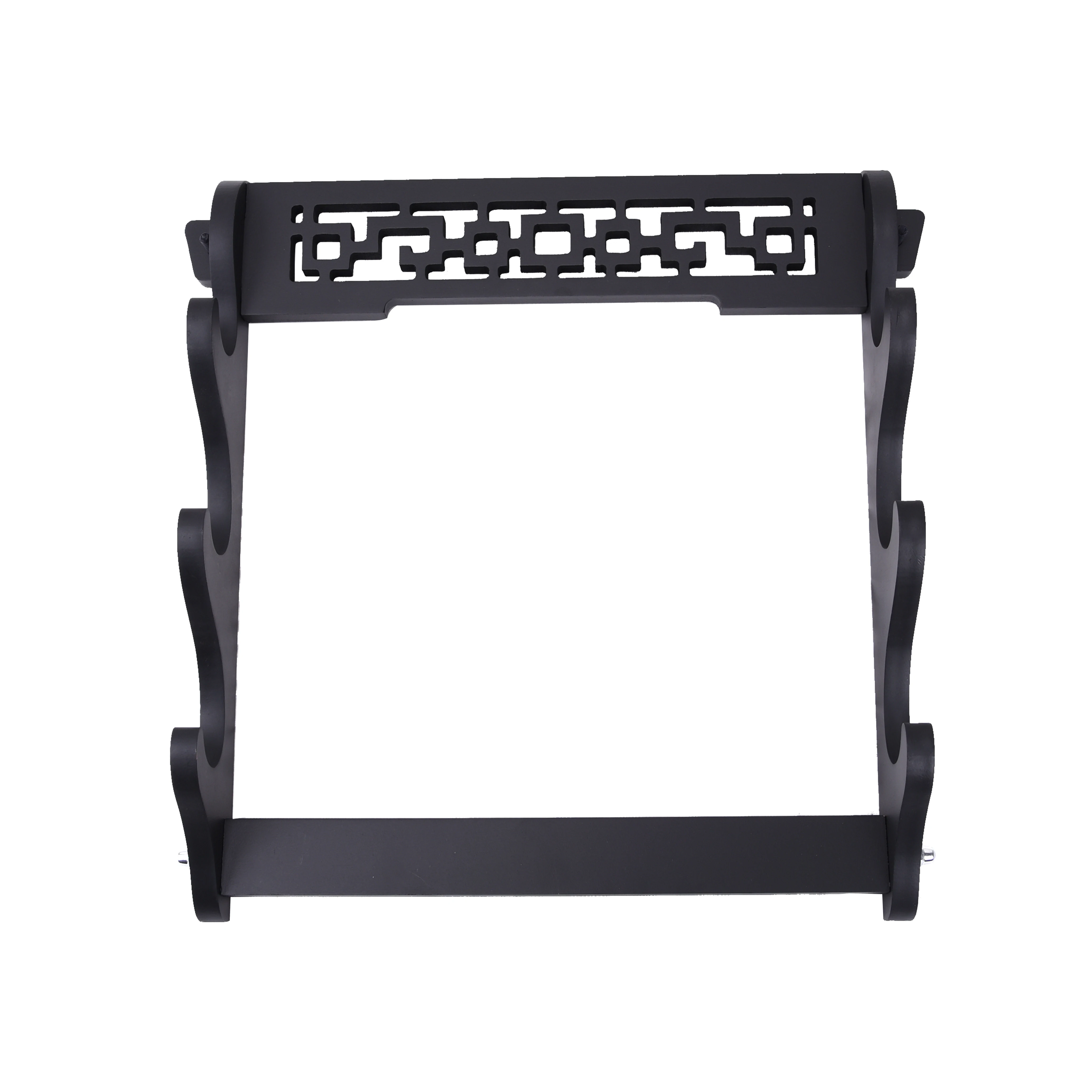 Wall-mounted three layer sword stand Wooden Sword Stand for Decoration