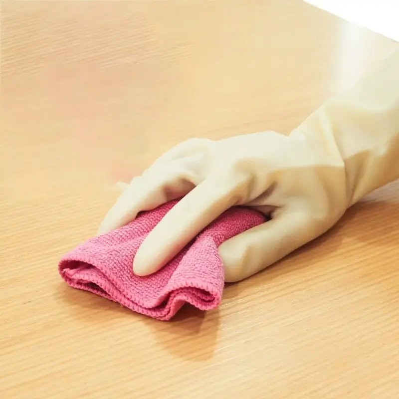 Household Premium Quality Polyurethane Coated Anti-Static Smooth-Lined Latex Gloves for Delicate and Complex Household Tasks