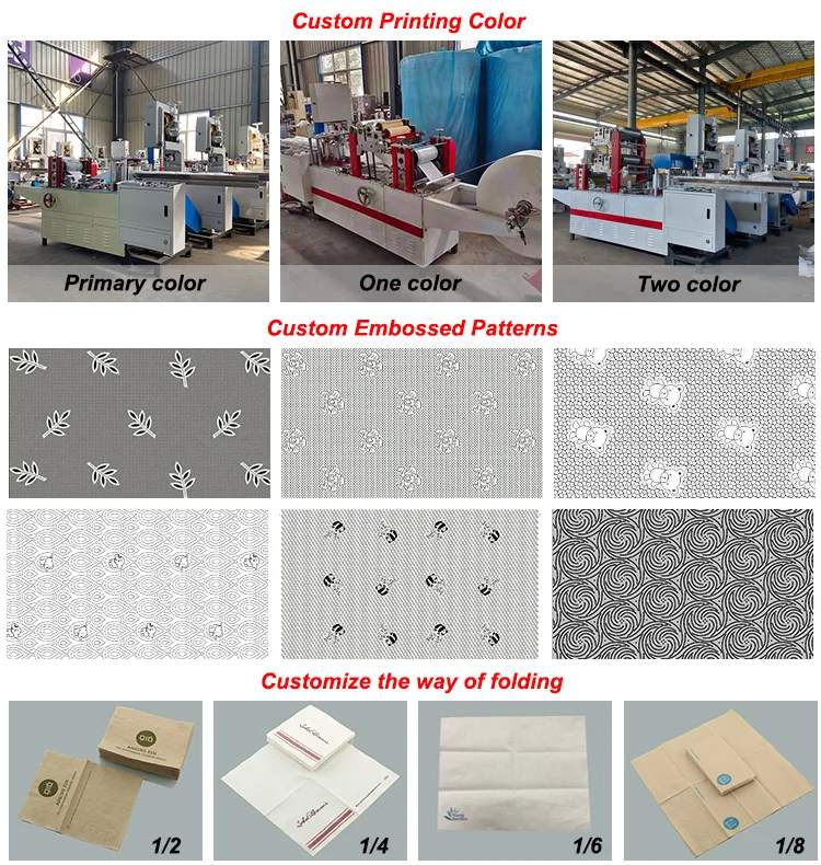 Two Colours Table Napkin Tissue Machine Serviette Napkin Machine Equipment For The Production Of Napkins