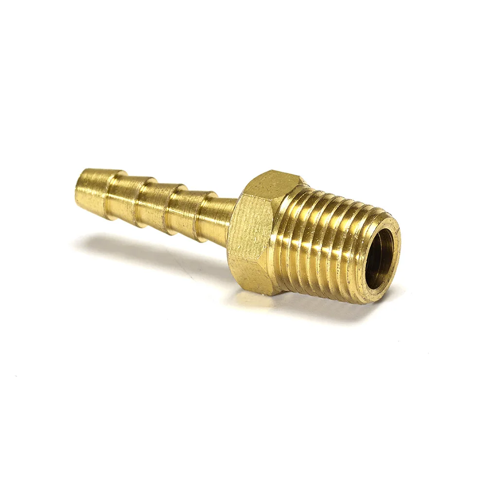 Custom size Brass Nipple joint Insert pneumatic adapter Male swivel hose barb fittings