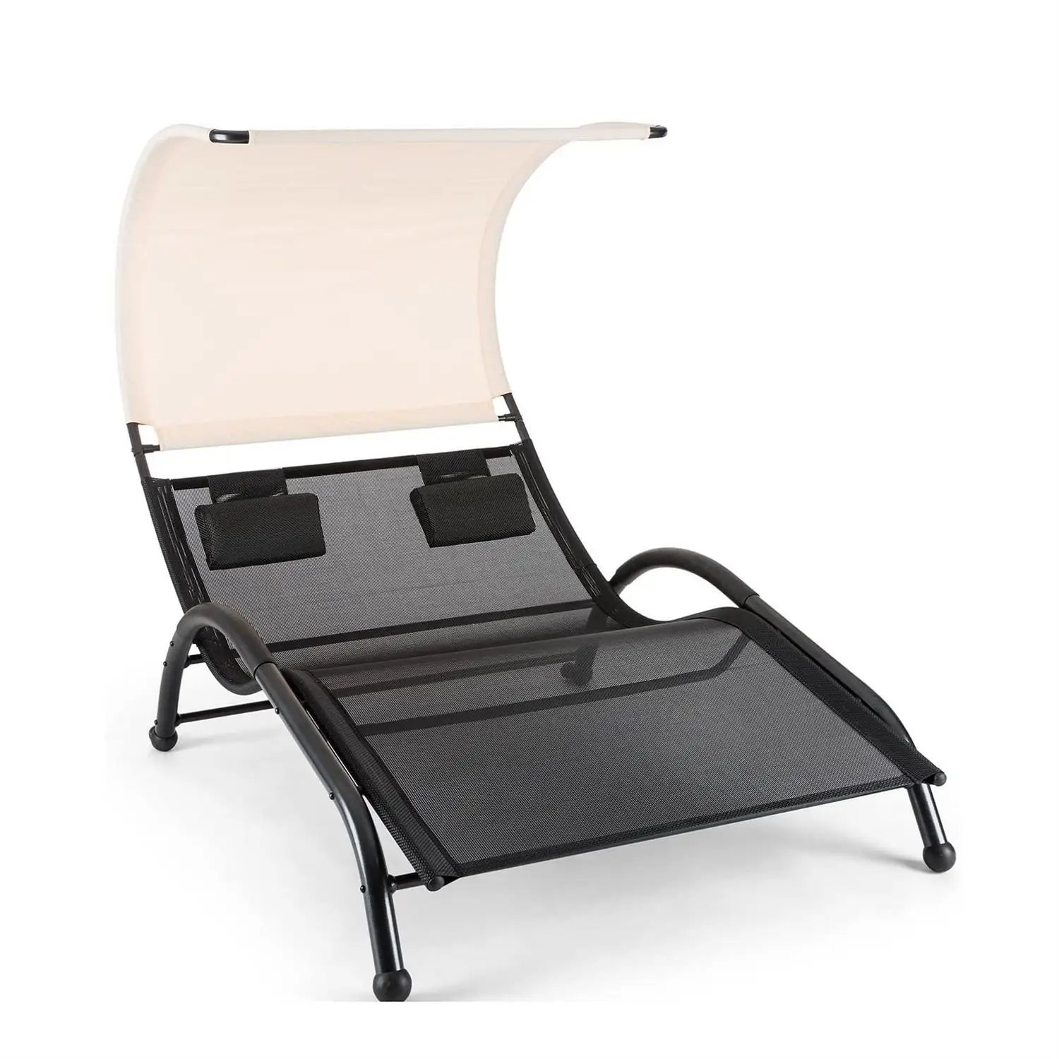 Yoho Outdoor 2 person swing Sun lounger Good Textlene Daybed with 2 head cushion