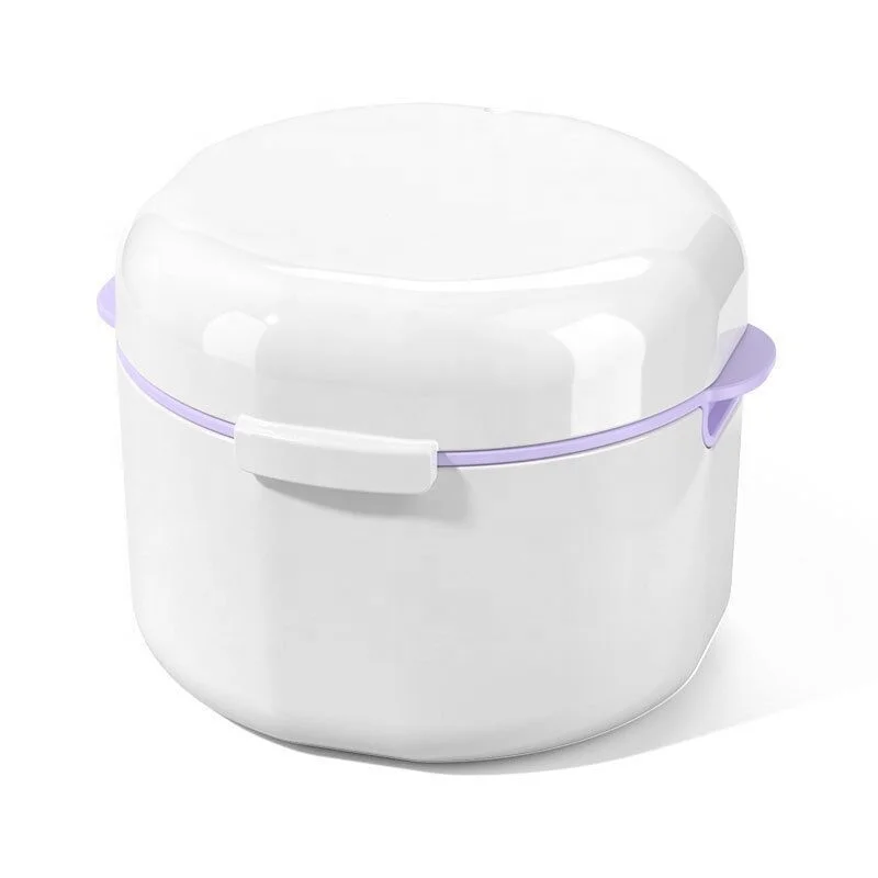 Wholesale Denture Bath Box Dental membrane box/ plastic crown box with film tooth box/membrane denture box