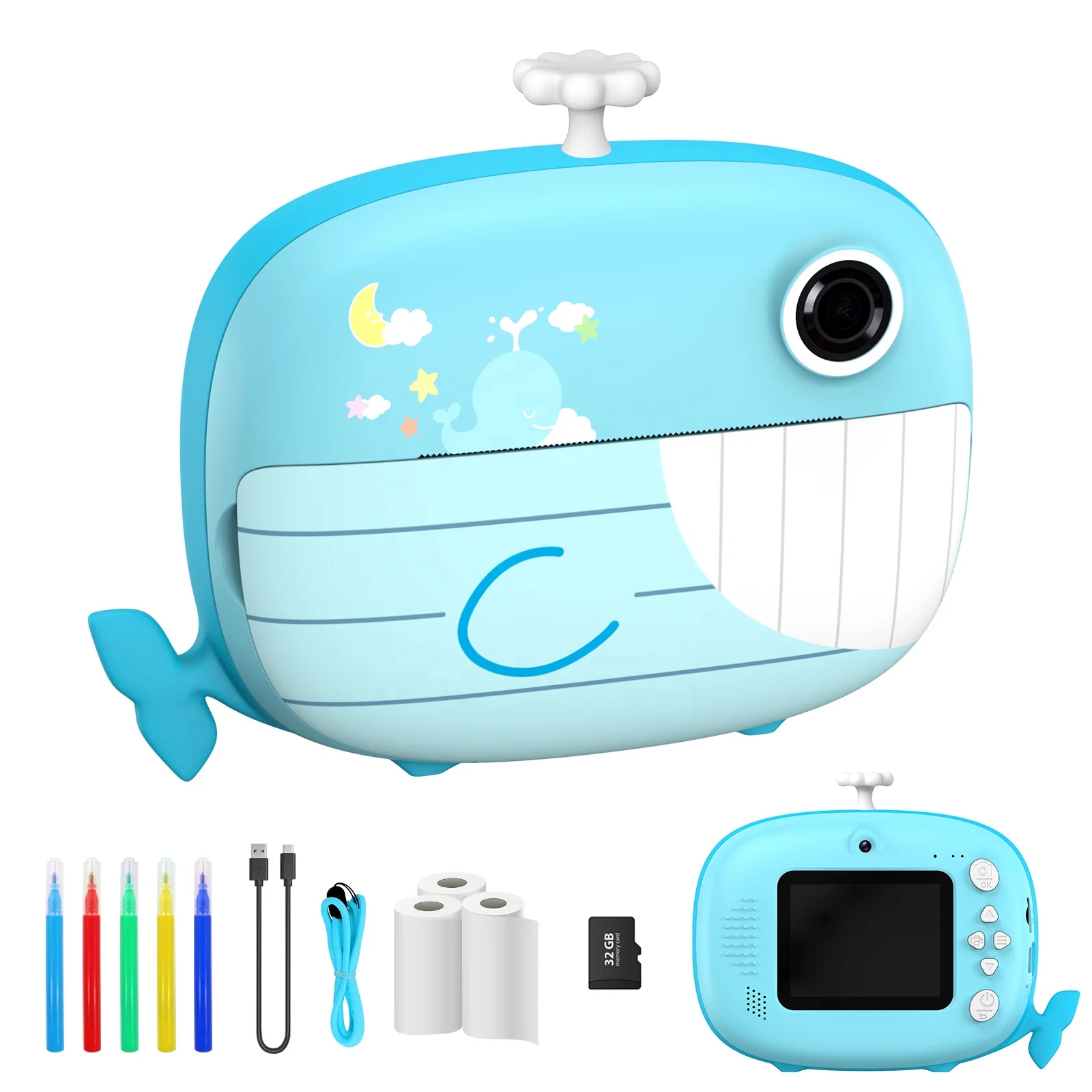 Promotion Digital Children Camera 1080P Hd Cartoon Instant Print Camera For Kids Video Kids camera