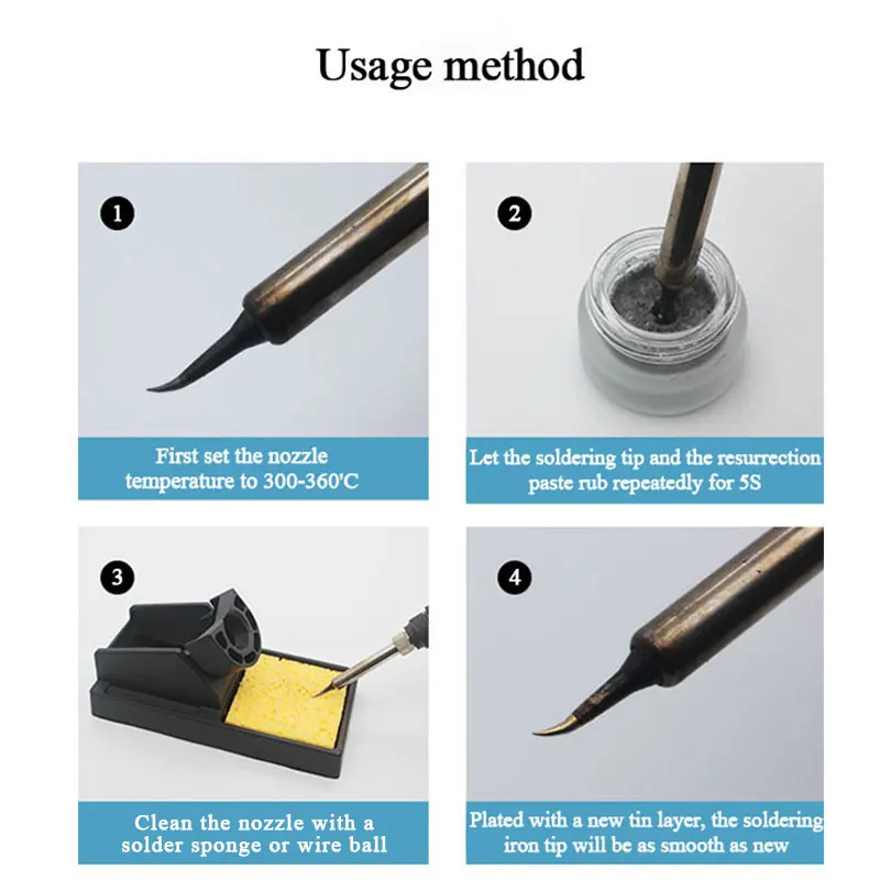 6g/8g/16g/26g Soldering Iron Tip Refresher Clean Paste for Oxide Solder Iron Tip Head Repair Tools Solder Iron Head Repair Paste