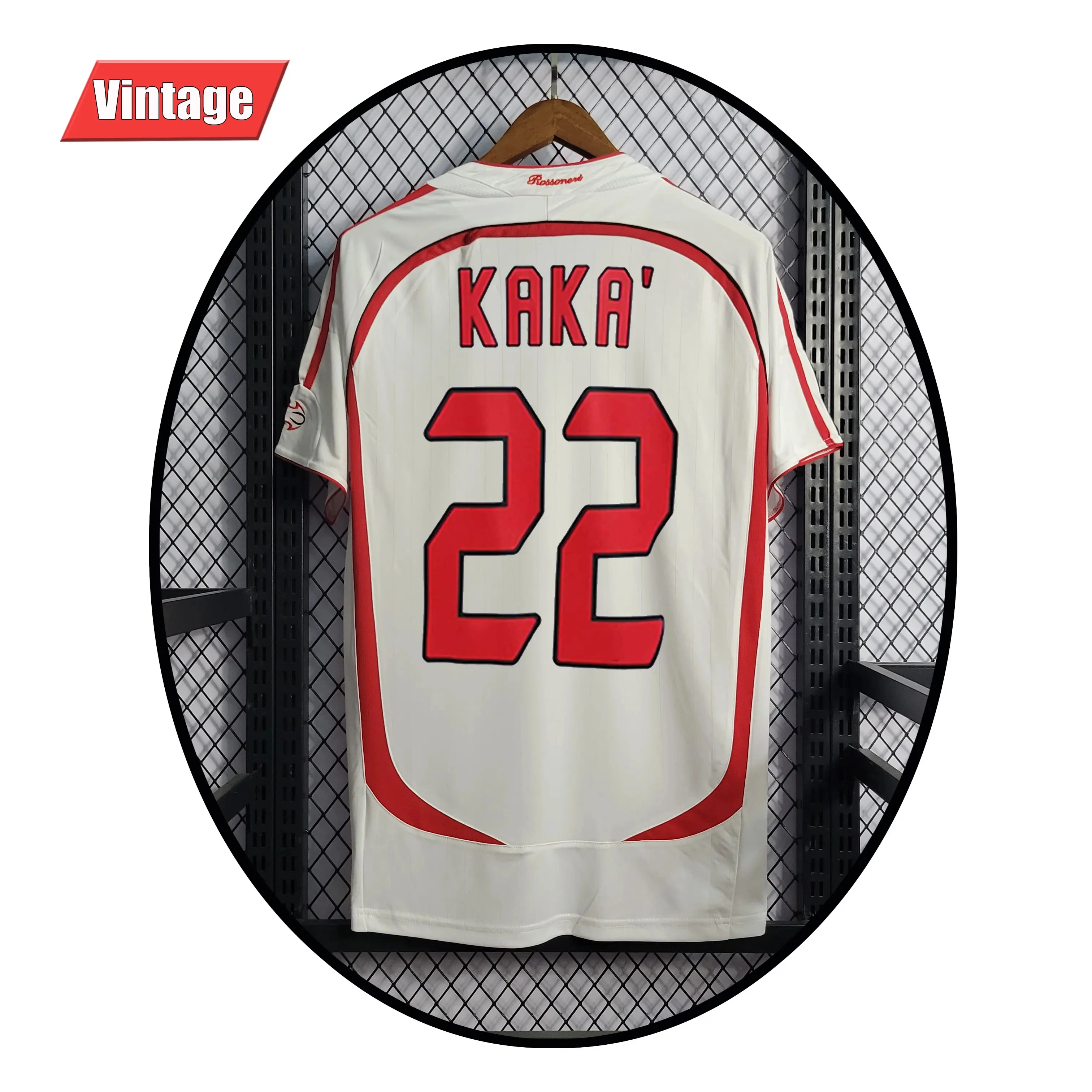 6-07 ac milan maillot kaka 22 home away thailand качественная футбольная майка для взрослых винтажная рубашка на заказ