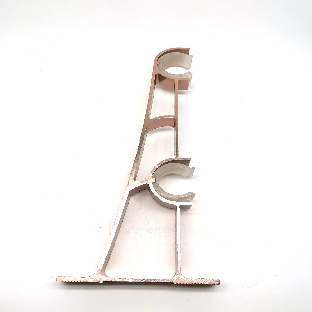 European fashion metal double curtain bracket aluminum curtain rod bracket
