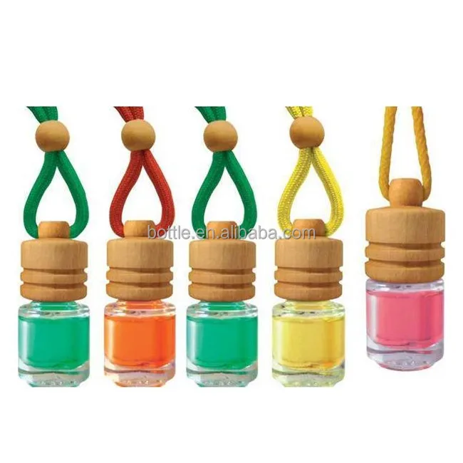 wholesale Turkey wooden cap car perfume hanging car air freshener bottle