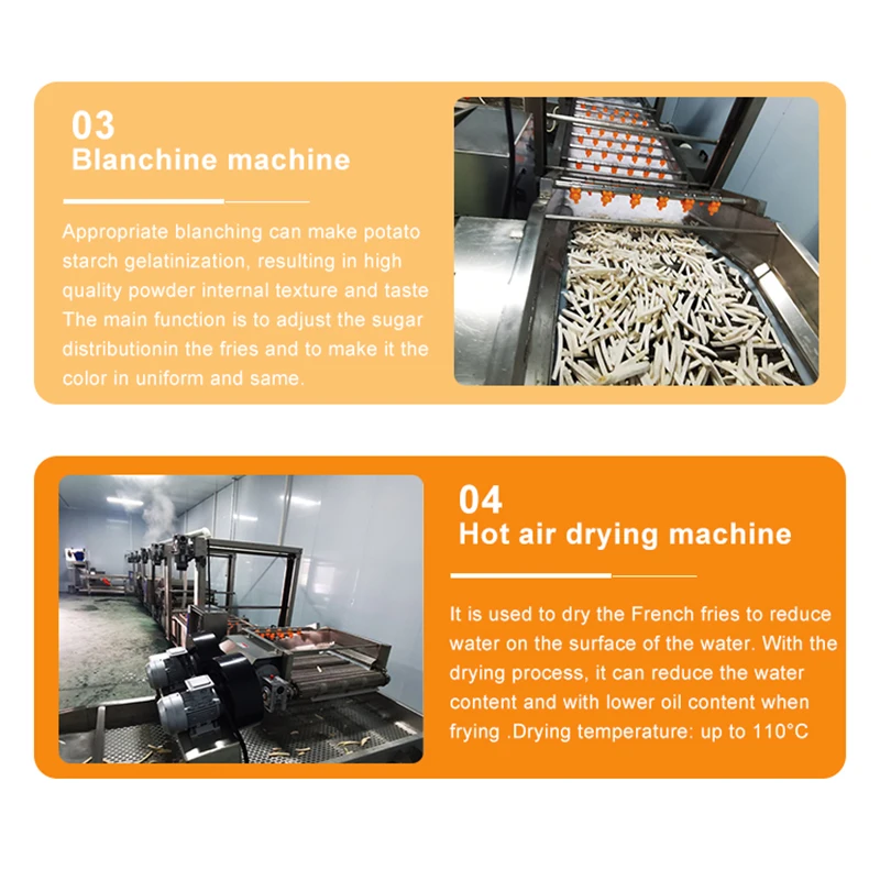 New Wave Frozen French Fries Vending Machine Vegetable and Fruit Processing Line for Vegetable Processing Plant and Flour Mill