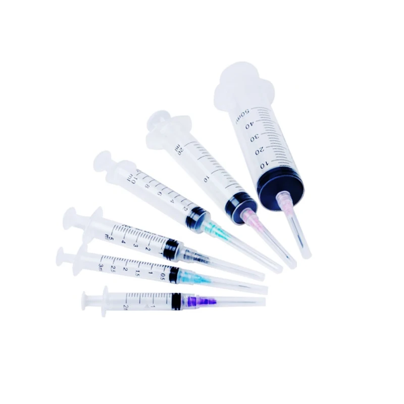 Sterile medical single use syringes 1cc 2cc 3cc 5cc 10cc 20cc 30cc 50cc disposable high pressure auto injector syringe