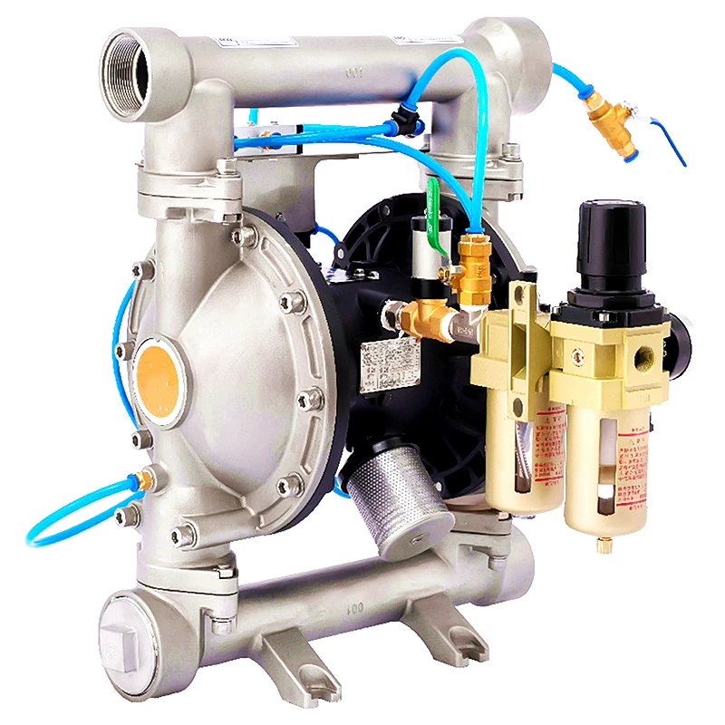 Pneumatic double diaphragm suction pump diaphragm pump for conveying oil emulsion automobile primer and polishing emulsion