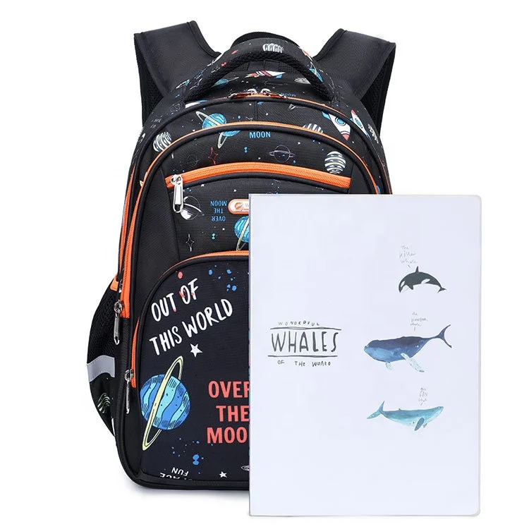 2023 school bags for boys and girls children backpacks polyester space mermaid cartoon backpacks back to school girl bookbags