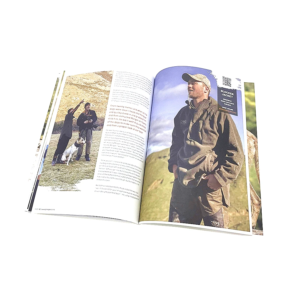 Custom Printed Fashion Book Catalog Perfect Binding Booklet Brochure Scratch Proof Soft Cover Magazine Printing