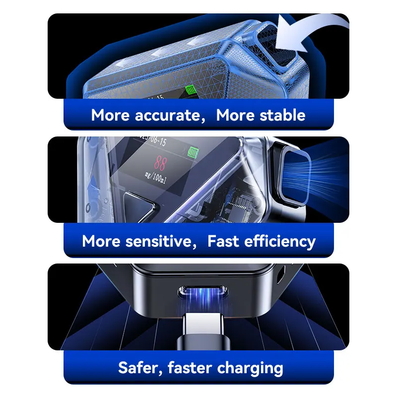 ISO keychain alcohol testers High accuracy alcohol breathalyzer buy breathalyzer support OEM/ODM color/logo/package Mr b 2