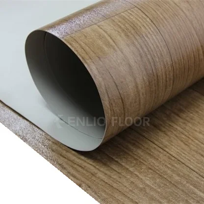 Enlio Floor Rolls Lvt Vinyl Linoleum Wood Plastic Floor Vinyle Wood Grain Mat Homogeneous Pvc Floor Roll Parquet