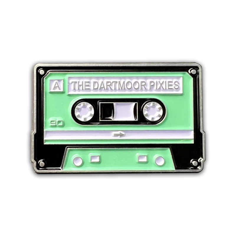 New Design Cartoon Cute Recorder Magnetic tape recorder video accessories brooch enamel lapel pin