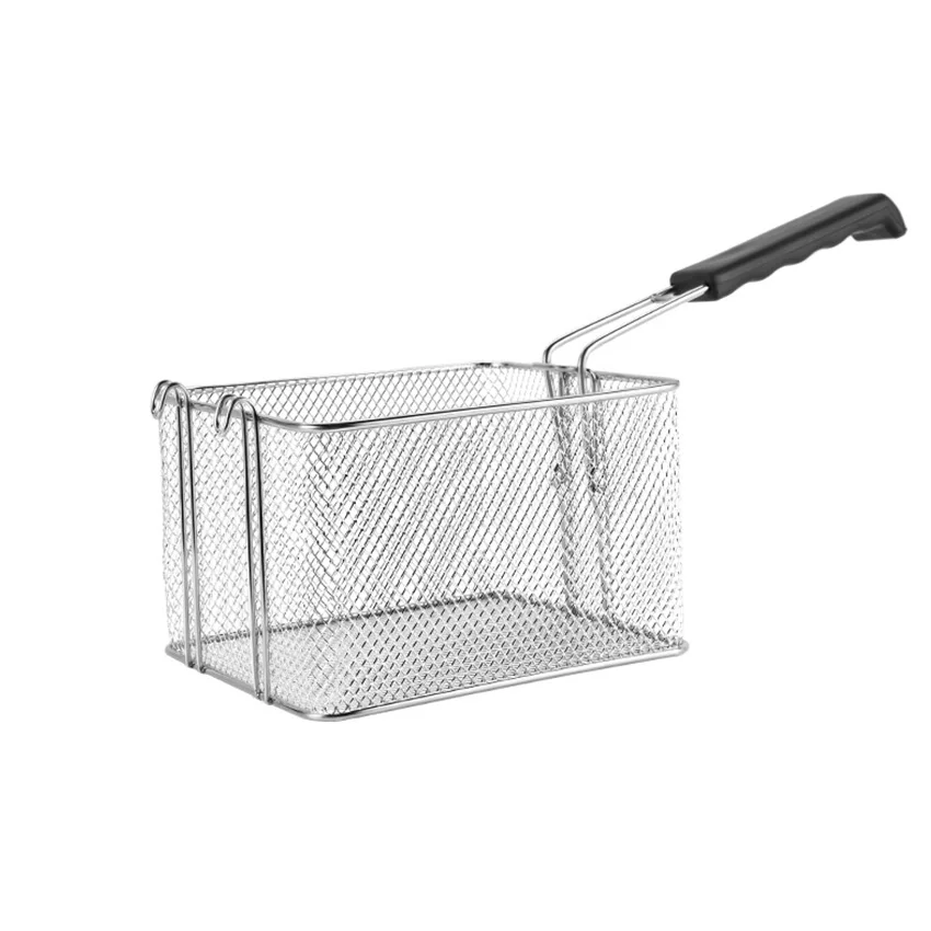 High Quality 201 304 stainless steel deep fryer basket for frying chicken