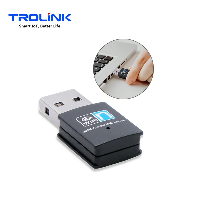TROLINK Mini USB Wireless Adaptor 300Mbps WIFI receiver wireless 802.IIN USB 2.0 Network Card WiFi Receiver