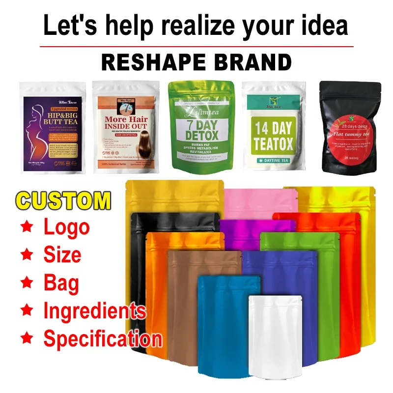 Fruit LeavesTea plus Natural organic burn fat detox slim tea for beauty  Flat Best slim tummy tea bag