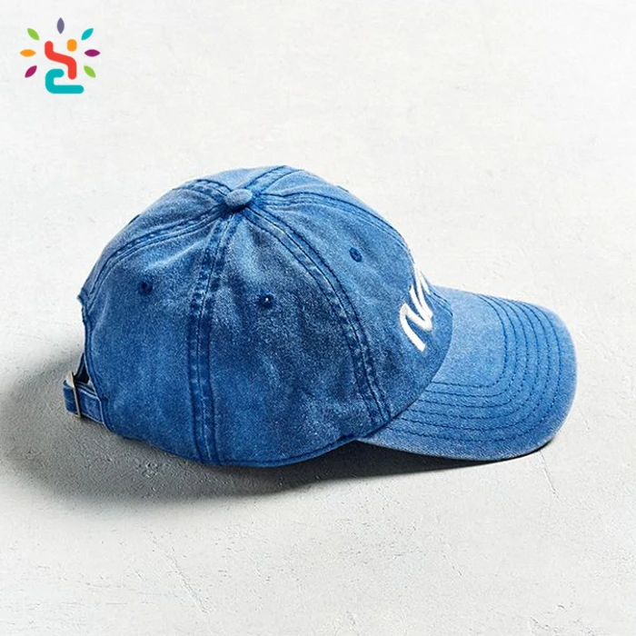 100 twill cotton navy blue dad hat blank distressed daddy cap custom embroidery NASA baseball cap wholesale