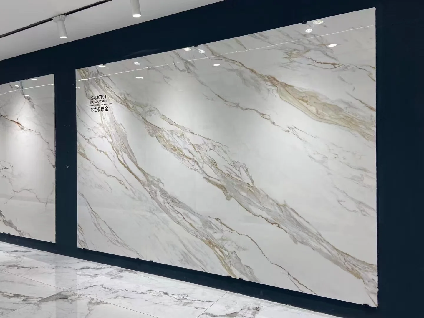 9 mm Thin Large Sintered Stone Engineered White Porcelain Big Slab