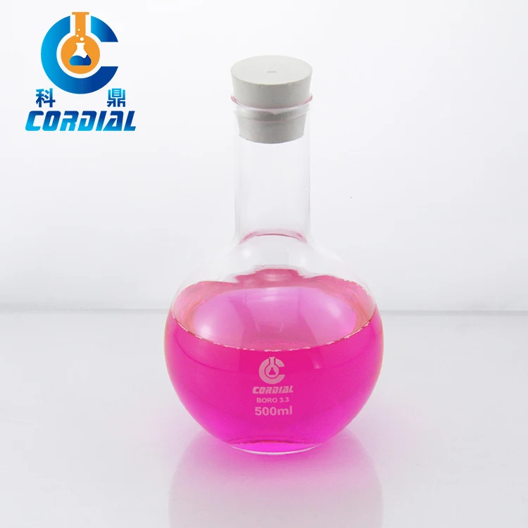 1111 CORDIAL Labs Glass 500ml  Flat Bottom One Neck Boiling Flask
