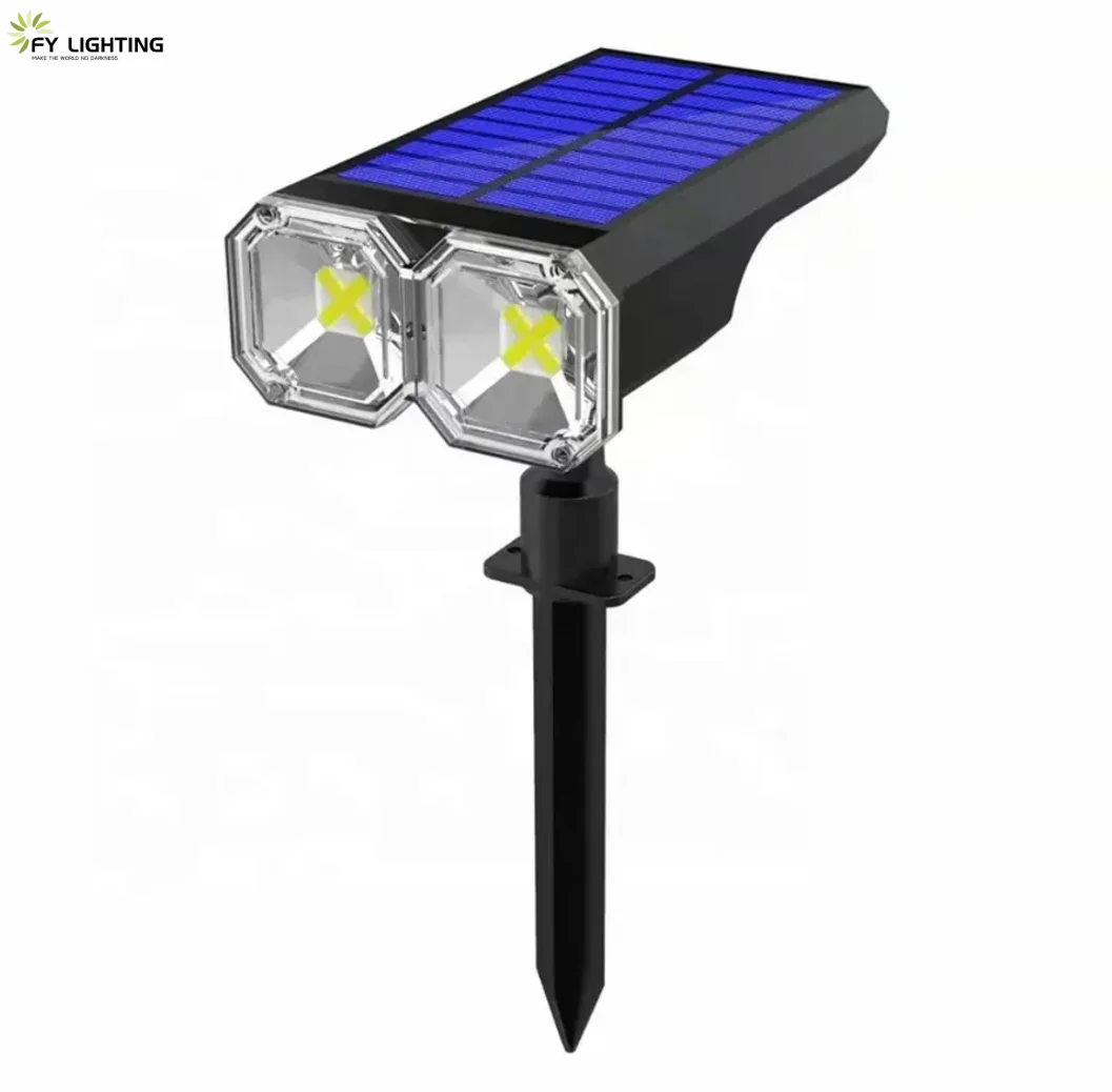 New Solar Outdoor Induction Lawn Landscape Courtyard Garden Ground Plug Waterproof Tree Shooting Light