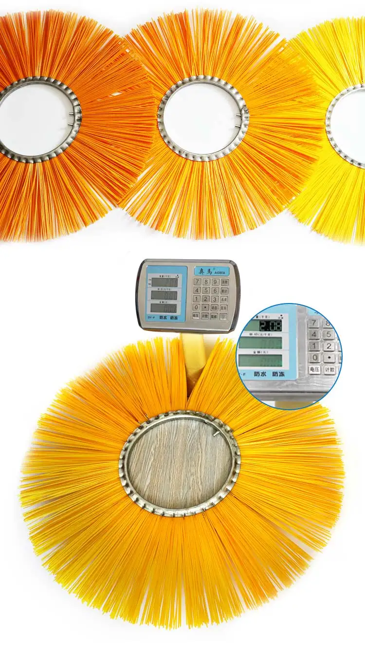 Steel Wire Sweeping Wafer Brush For Road Sweeper