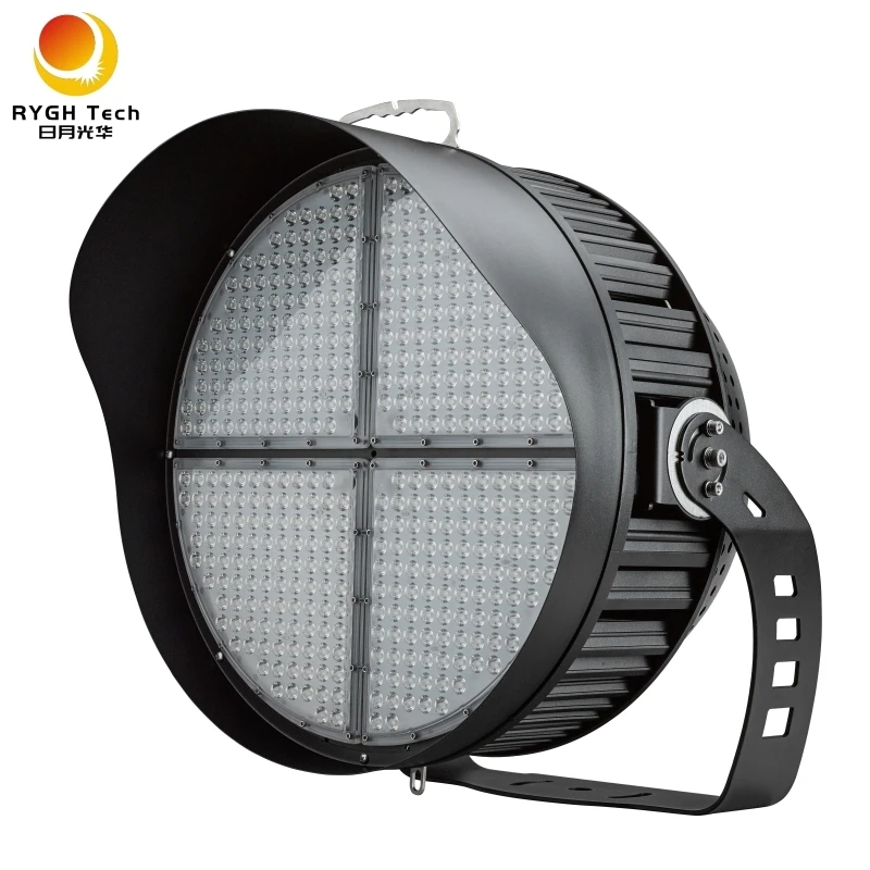 1200W court arena football field football pitch field high mast led football stadium lighting  40m high mast lighting