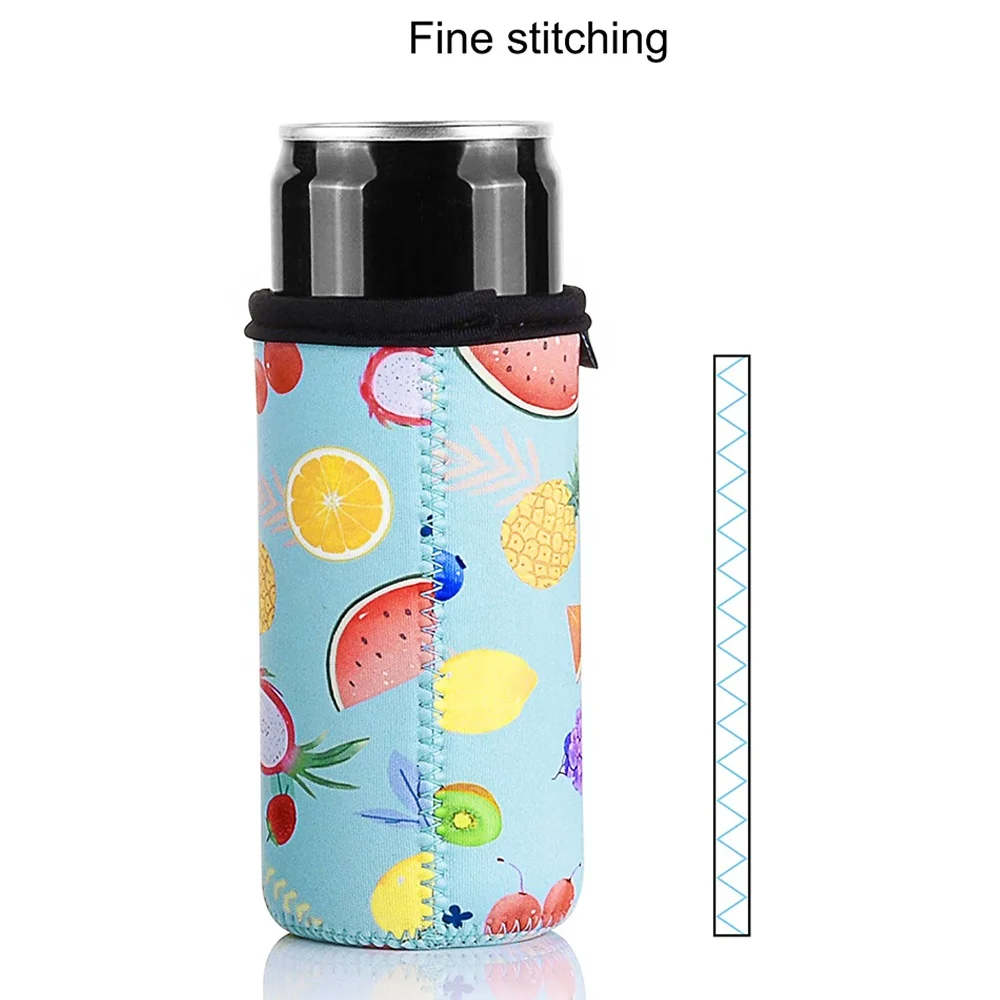 Anti-Slip Neoprene Bottle Insulator Sleeve 3mm Thick Collapsible Drink Can Coolie Cover for BBQ Camping Party