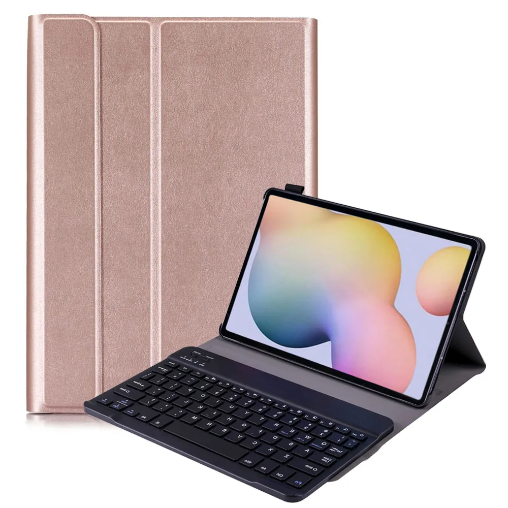 Новинка 2020 клавиатура с чехлом для Samsung Galaxy Tab S7 T870 T875 11 0 дюйма тонкий чехол из искусственной кожи беспроводной