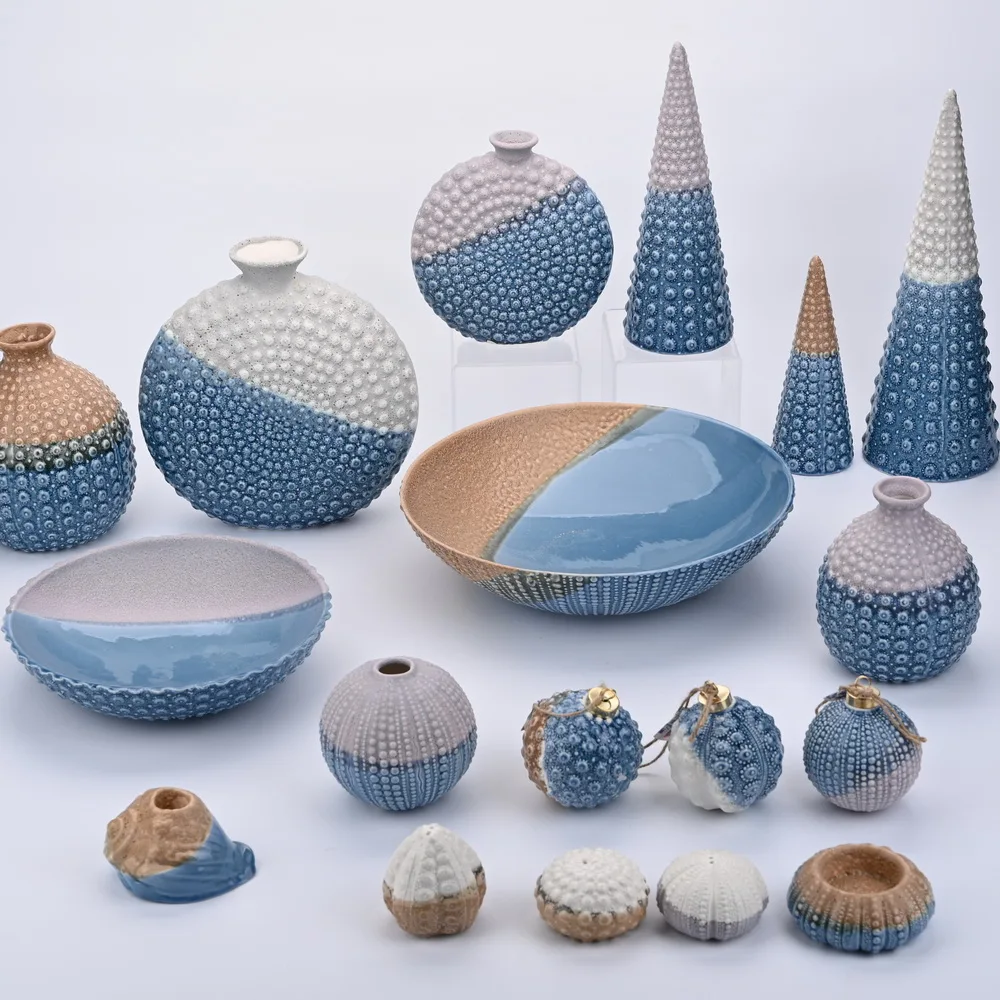 
Good quality two cute white porcelain ceramic bear decoration 