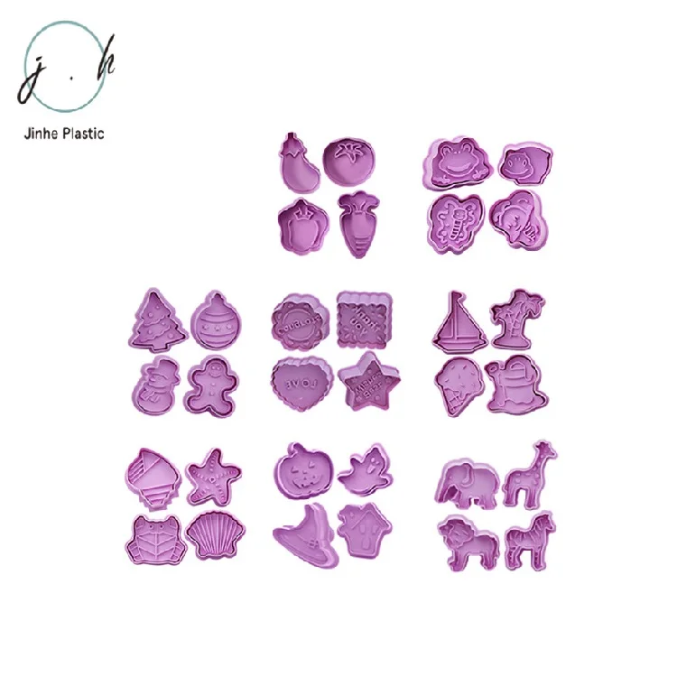 Wholesale ABS Festival Christmas Style Funny Kids Kitchen Tools Cookie Cutters
