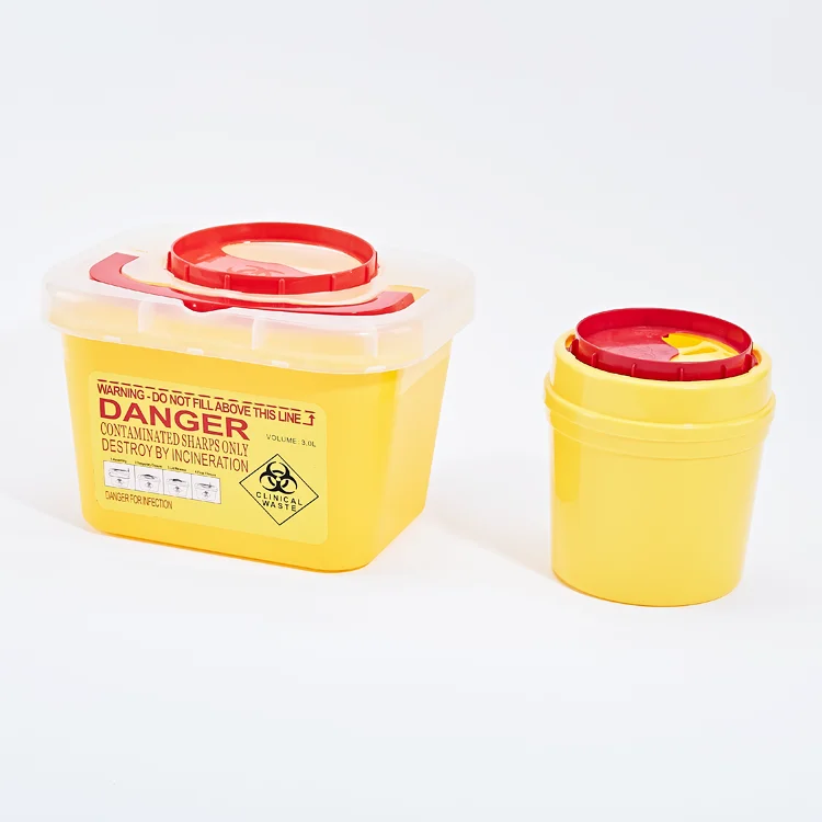 Factory Wholesale Medical Disposable Needle Plastic Safety Box Disposable Sharp Container