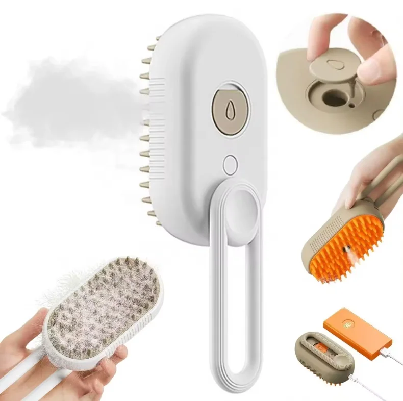 Qbellpet High Quality Pet Cat Dog Electric spray comb Styling spray massage comb for cats and dogs pet cleaning supplies